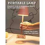 Cordless LED Table lamp with Dimmer, 12.79”Tall Rechargeable Battery Lamp, 3 Color Temperature Brightness, Small Lamps with Glass Base, Ambient Light for Restaurant,Kitchen,Office - Image 2