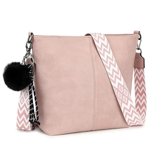 TANTOMI Umh&auml;ngetasche Damen, Handtaschen Damen Mittelgro&szlig; Taschen Damen Crossbody Bag Damen mit Abnehmbarem Schultergurt f&uuml;r Alltag, Einkauf und B&uuml;ro