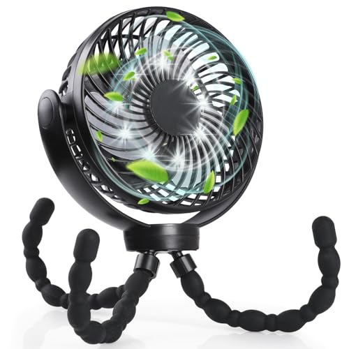 Hianjoo Ventilador para Cochecito con Luz