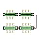 Evemodel Stromverteiler 10A 2 Eingänge 2 * 12 Ausgänge Verteilermodul für DC AC Spannung Power Distribution Board (1 Set)