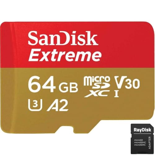 �y�Z�b�g�i�z�y �T���f�B�X�N ���K�i �zSanDisk �}�C�N��SD�J�[�h microSD�J�[�h 64GB microSDXC UHS-I Class10 A2 U3 V30 �ő�Ǎ�170MB/s ���� SDSQXAH-064G-GN6MN+SD�����A�_