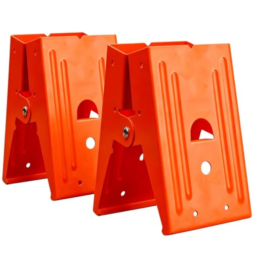 Soportes Para Caballete Carpintero | 2 Piezas Herraje Metálico de Fijación 181 kg | Abrazaderas Para Caballete De Madera | Construcción Taller Proyectos DIY Pasatiempo Garaje Caseta De Herramientas