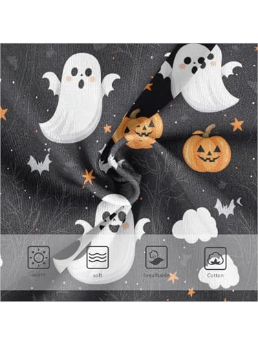 ZZKKO Halloween Cute Ghosts Pumpkins Girls Underwear Toddler Panties for Girls Comfort Brief Size 2T3