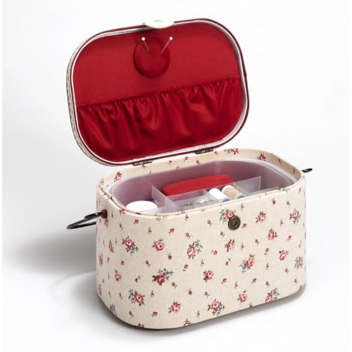 Nähkästchen Prym 612141 Nähkorb Country Rose mit Griff