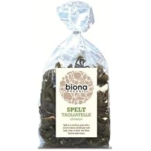 Biona Spelt Spinach Artisan Tagliatelle - Rolled Organic 250g-2 Pack