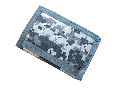 Tri-Fold Acu Army/Navy Camouflage Commando Card Wallet With Id Window For Men (Pack Of 1) #TOP2