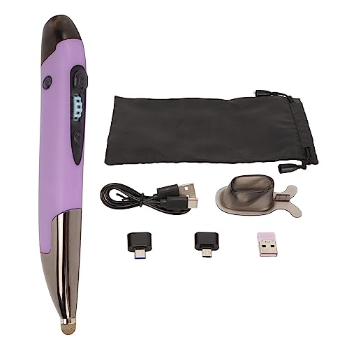 Mtlavishness Ratón recargable luminoso silencioso pequeño portátil 2. Modo 4G para ordenador portátil amarillo (morado)