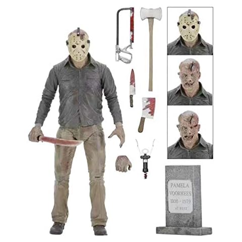 Acebwhtoy Ghost Street Jason Voorhees Action Figure, 3D Model Doll (Friday The 13th: Part 4) 7 Inch (A) Cover