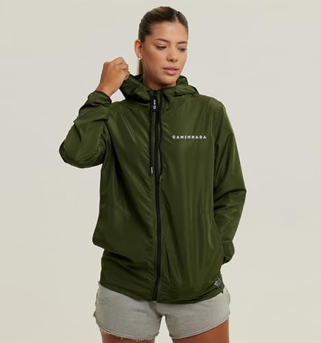 Jaqueta Corta Vento Feminino Impermeável WSS Brasil Caminhada