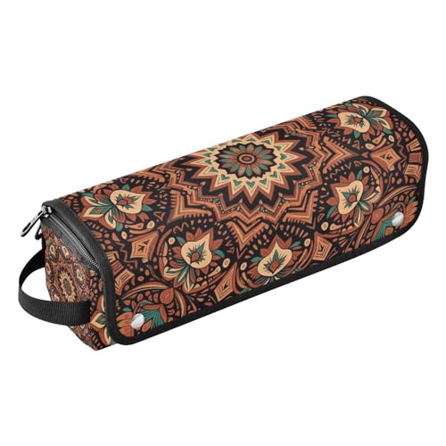 Bolsa organizadora de viaje 2 en 1 para planchas y rizadores con tapete resistente al calor y diseño Tribal Western Boho Aztec miniatura 1