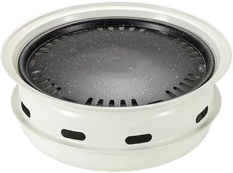 Charcoal Stove Charcoal Oven Stove Set Aluminum Alloy Non-Stick BBQ Disc Windscreen Speed Uniform Heat Conduction Smokeless Oven EnergyDeer White, 13.4 x 5.3 inches 34 x 13.5 cm 34 cm, A