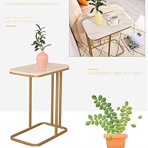 Side Table/End Table,Marble Slate countertops Living Room Sofa Small Family Living Room Tv Small Corner Coffee Table