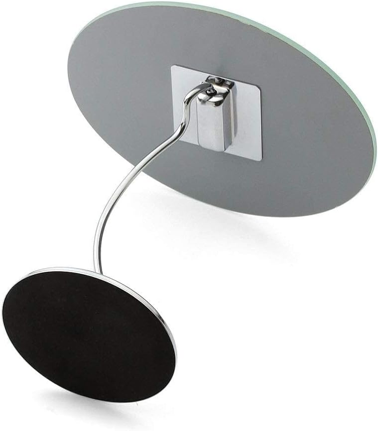 Tabletop Mirror with Stand,Multi-Angle Rotating Metal Desktop Single-Sided Chrome Round Countertop Makeup Mirror for Bedroom Bathroom Home Shower