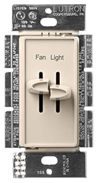 lutron fan control and light switch