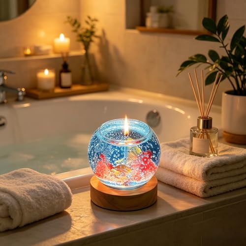 Lámpara de vela para pecera: crea un ambiente de relajación con luz cálida LED 5