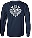 Joe's USA Koloa Surf Long Sleeve Black Marlin Cotton T-Shirts. Regular, Big & Tall