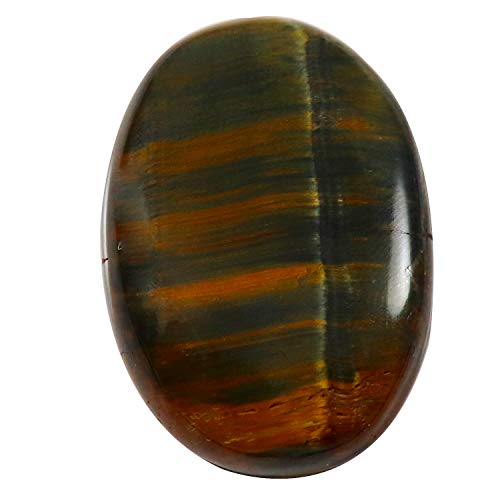 Oeil de tigre bleu ovale de 78,85 ct, cabochon naturel rare d'une pureté de polissage d'exception