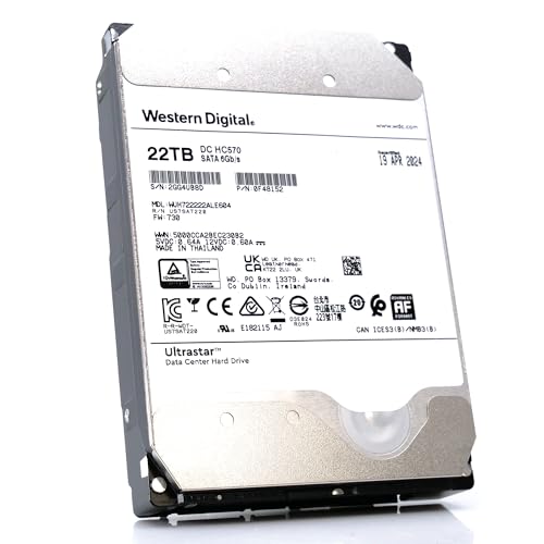 WD Ultrastar DC HC570 Disque dur chiffré 22 To interne 3.5 SATA 6Gb/ 7200 toursmin mémoire tampon : 512 Mo Self Encrypting Drive SED - vue 4