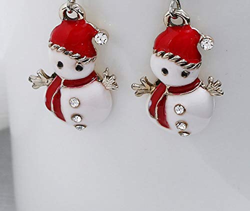 Christmas Snowmen Clip On Earrings Dangle For Women Teens Girls Kids Santa Xmas Jewelry Hypoallergenic #TOP3