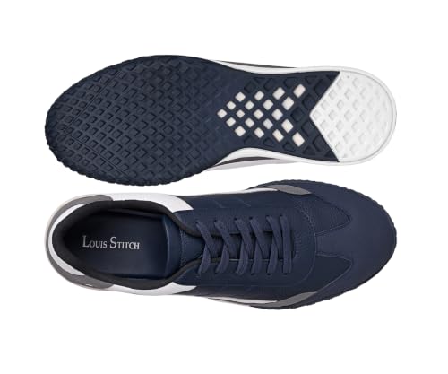 Image of LOUIS STITCH Men's Casual Lightweight Lace-Up Low-Top Sneakers for Men| Cushioned Comfort | Lightweight & Comfortable Casual Lace-Up Shoes | LSP-SNK-AVI-Lace-Ups