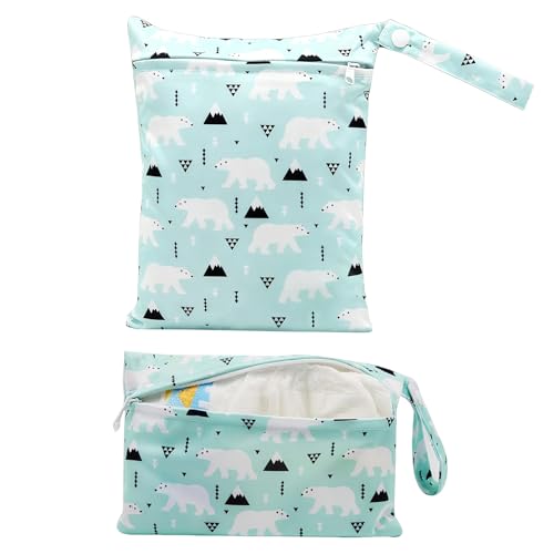 Bolsa de pañales, lavable y reutilizable, organizador de almacenamiento para guardería de bebé, bolsas de viaje lavables, para trajes de baño, ropa de baño