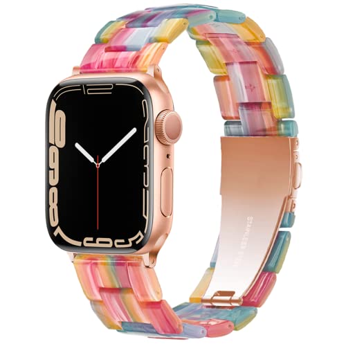 Image of Light House Apple Watch Bands-Fashion Lightweight Resin iWatch Bands for Women Men 38mm /40mm /41mm /42mm(Series 11 10), 49mm /46mm /45mm /44mm /42mm(S 3 2 1), Compatible with Apple Watch Series 11 SE 10 9 8 7 6 5 4 3 Ultra
