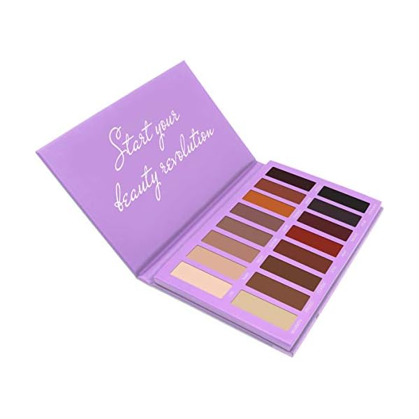 Lidschatten Palette Glitzer Schimmer Matt Nudetöne - 16 Hochpigmentierte, Vegane, Warme, Natürliche Farben - Glamouröse…