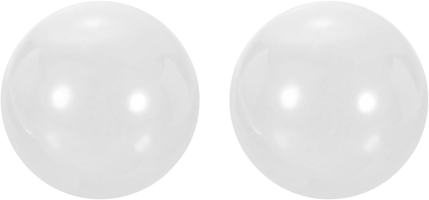 uxcell 2pcs Ceramic Bearing Balls 9.525mm 3/8" ZrO2 Zirconium Oxide Solid Ball G5 Precision Balls, White