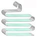 Myfolrena Pants Hangers, Updated S Shaped Hanger Non Slip Clothes Hanger Space Saving for Jeans Trousers Slacks Leggings (Teal-6 Pack)