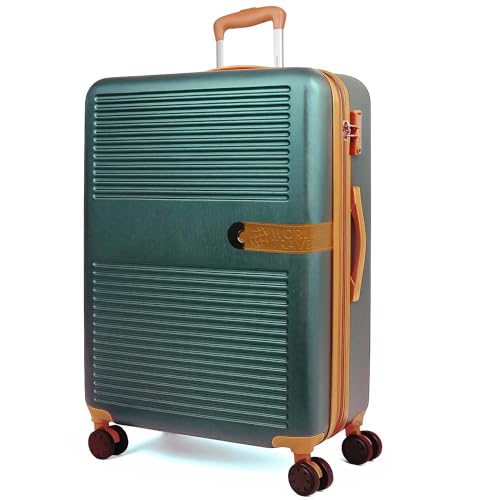 World Traveler Garland Lightweight Hardside 28-Inch Expandable Spinner Luggage with TSA Lock - Green