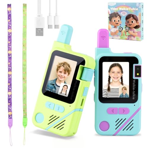Video Walkie Talkies for Kids Ages 3-12 Camping Outdoor Toys Gifts for Kids by AISPARKY - Used condition - US$28.20