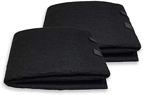 PUREBURG Carbon Filter,Cut-to-Fit Carbon Pad 16 x 48 inches for Charcoal Sheet fits Range Hoods Furnace Filters, Air Purifier,Food cycler filter. Kitchen Compost Bins,Removes Odor VOC, 2-Pack