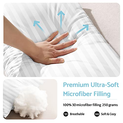 Toddler Pillow- 13X18 Baby Pillows For Sleeping- Small Kids Pillow With Soft Cotton Pillowcase- Machine Washable- Perfect For Cribs Bed Sets, Toddler Cots, Travel (White) #TOP2