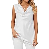 canotta senza maniche con collo ad anello da donna canotta allentata senza maniche con canotta stampata casual (xl)