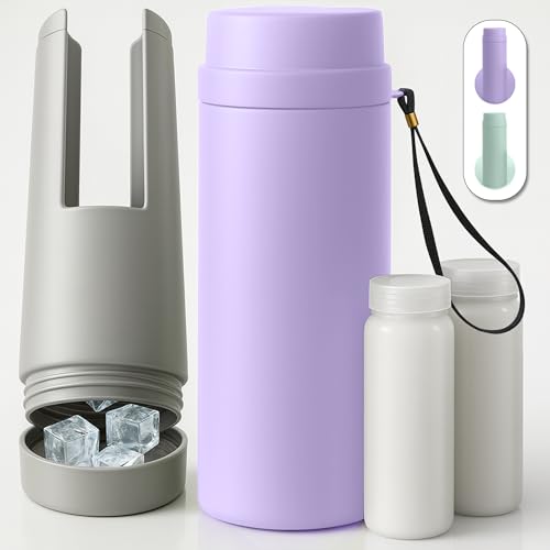 Portable Breast Milk Cooler Bottle: 30H Cooling Time, 2 x 150ml/5Oz, Durable BPA-Free Breastmilk Storage Bottles, Breastmilk Cooler, Travel Breastfeeding Milk Chiller for Baby