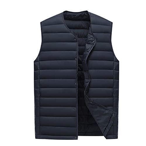 Chaleco Plumas Ligero Hombre Chalecos Acolchados Hombre Invierno Chalequillo Chalecos Caballero Gilet Chaleco Acolchado Ultraligero Hombre Chaleco Plumon Guateado Abrigo Pluma Sin Mangas Armada M