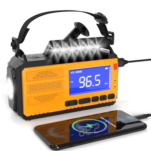 ラジオ付き懐中電灯 ZHIWHIS 防災ラジオ FM/AM/短波/ワイドFM対応 懐中電灯 ソーラー