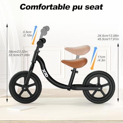 Xjd Toddler Balance Bike 2 Year Old, 12 Inch No Pedal Bicycle For Girls Boys Ages 18 Months To 5 Years Old Toddler Training Push Bike Adjustable Seat thumb #5