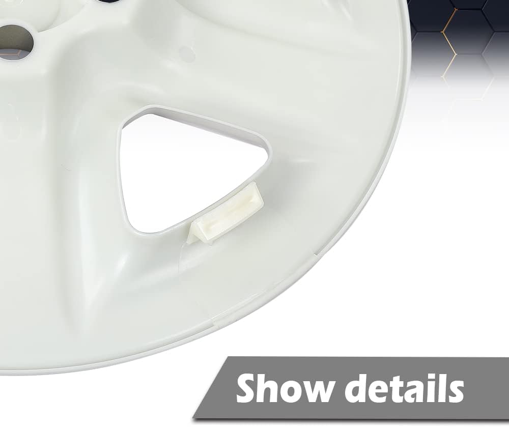 PIT66 Hubcap, Compatible with 2006-2012 Toyota RAV4 5-Spoke 17” Wheel Silver Skin Hub Cap Cover 4 PCS #69506