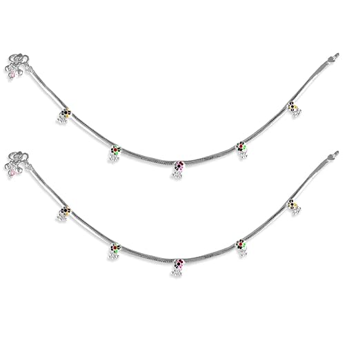 925 Pure Silver Anklets | Chandi Anklets | Silver anklets For Women