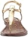 Sam Edelman Women's Gigi Flat Sandal, Amber Gold, 10