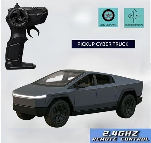 Image of Remote Control Tesla Cybertruck 1:14 Scale for Kids & Adults | Simulation High Speed Racing Car | Dazzling Light Effect Cyber Truck for Kids | Best Gift for Boys & Girls