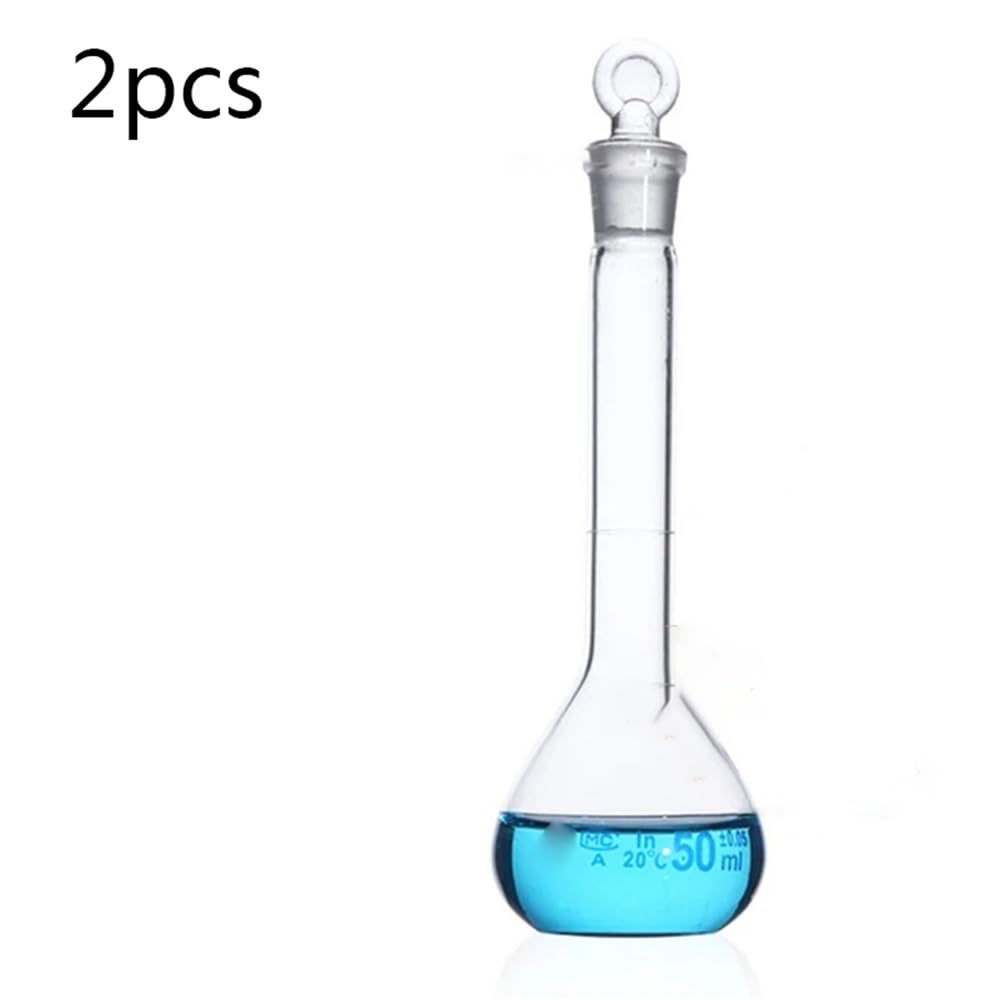 1 Teile/los 5ml Bis 1000ml Verschiedene Kapazität Klarglas Messkolben Mit Stopfen(5ml 2pcs)