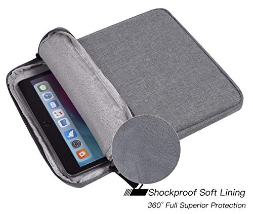 Image of Tablet Sleeve Case for 11 inch Samsung Galaxy Tab A9+ / Galaxy Tab S6 Lite, iPad Air M4 M3, Pro 11 M5,iPad 9 /8 /7 10.2 Bag, Light Grey