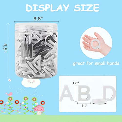 Lzttyee Decorative Magnetic Eva Alphabet Letters/Arabic Numerals For Refrigerator/White Board (117Pcs Letters White) #TOP1
