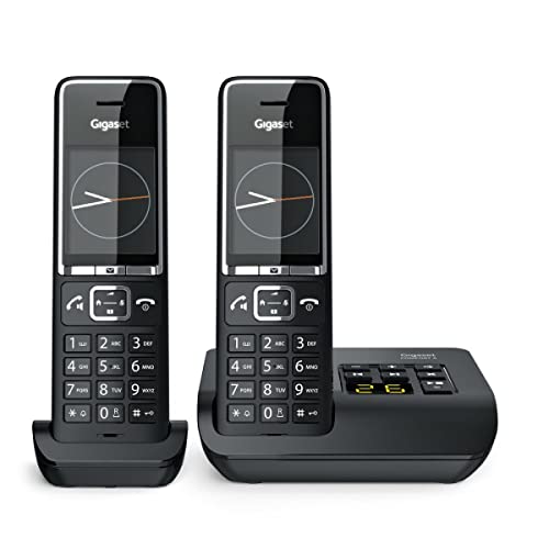 Téléphone Sans Fil Duo Dect Avec Répondeur Noir/argent - COMFORT-550A-DUO-BLK