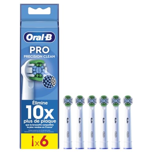 Oral-B Pro Precision Clean Brossettes pour Brosse à dents électriques, Pack De 6 Unités
