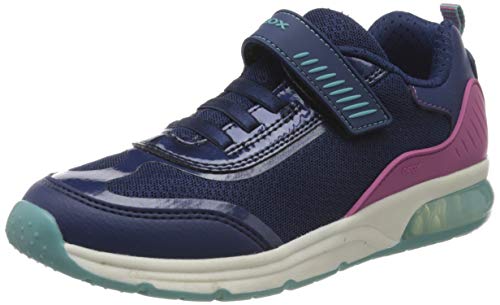 Geox J SPACECLUB Girl C, Zapatillas Niños, Azul (Navy C4002), 33 EU