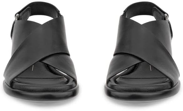 ECCO Women's Sculpted LX 35 Ring Ornament Cross Strap Heeled Sandal, BLACK, 10-10.5