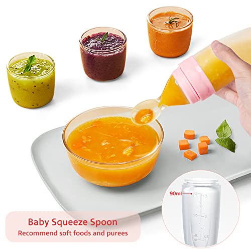 Termichy Baby Food Feeder, Fruit Pacifier Feeder For Baby Teething Relief, Soft Silicone Squeeze Spoon For Baby First Stage Feeding, Baby Feeders For Baby Food #TOP6